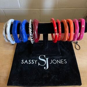 Sassy Jones Multicolor Bangle Collection 12 Total